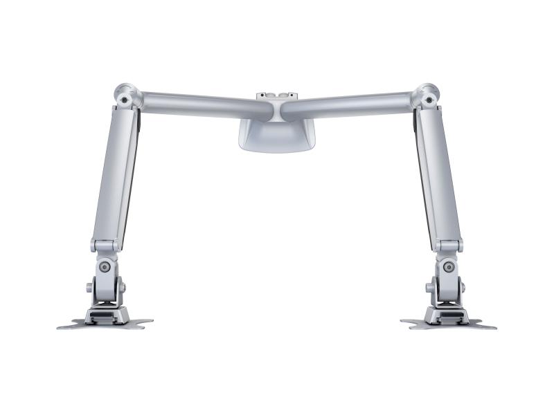 Multibrackets Tischhalterung Gas Spring Dual bis 9 kg – Silber