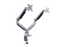 Multibrackets Tischhalterung Gas Spring Dual bis 9 kg – Silber