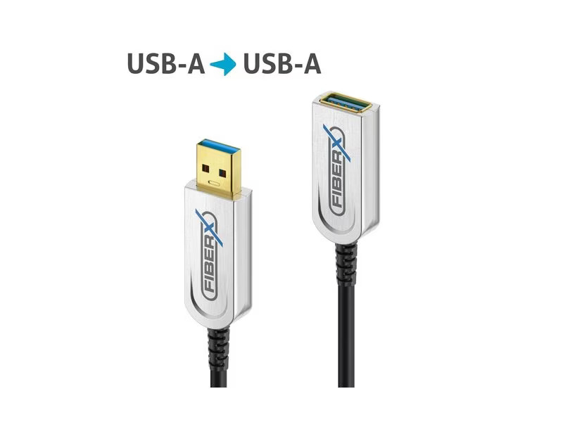 FiberX USB 3.1-Verlängerungskabel FX-I650 AOC USB A - USB A 50 m