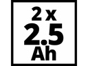 Einhell Akku 2 x 18 V 2.5Ah PXC-Twinpack CB