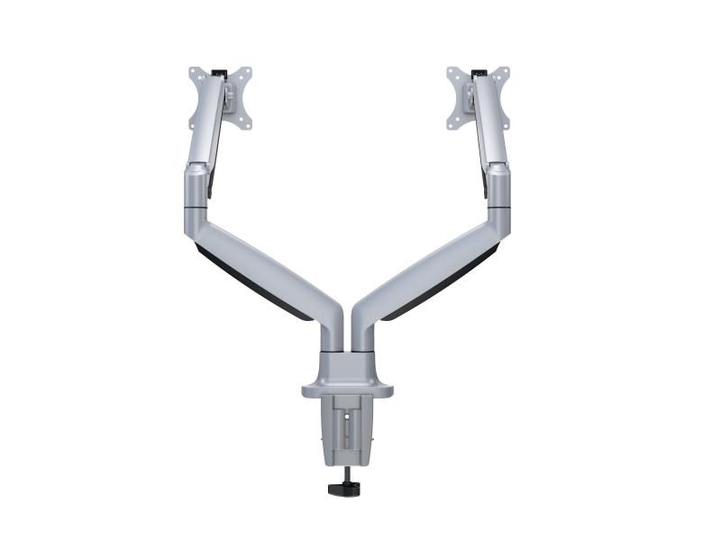 Multibrackets Tischhalterung Gas Spring Dual bis 9 kg – Silber