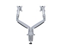 Multibrackets Tischhalterung Gas Spring Dual bis 9 kg – Silber