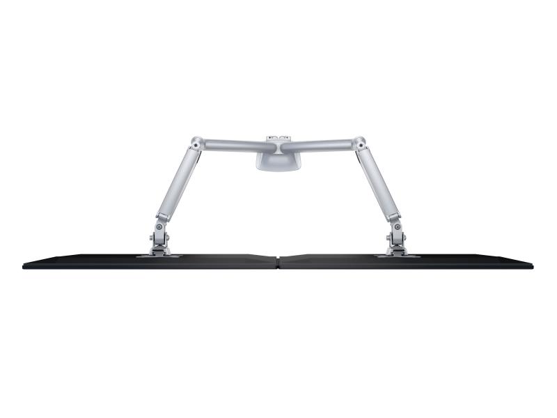 Multibrackets Tischhalterung Gas Spring Dual bis 9 kg – Silber