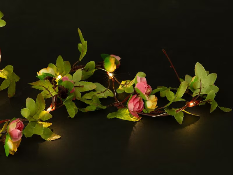COCON Lichterkette LED Solar Blumen, 10 m