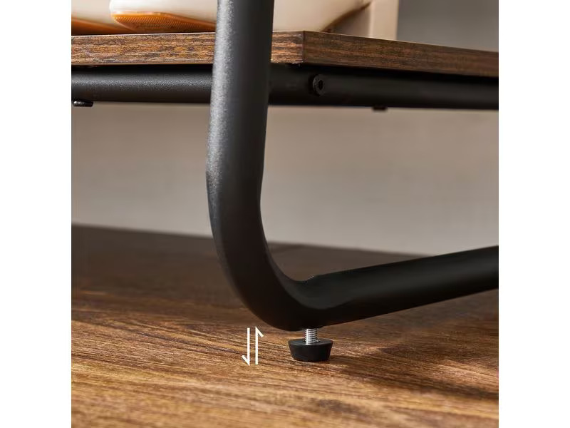 VASAGLE Garderobenständer Vintage 160 cm, Braun/Schwarz