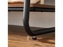 VASAGLE Garderobenständer Vintage 160 cm, Braun/Schwarz
