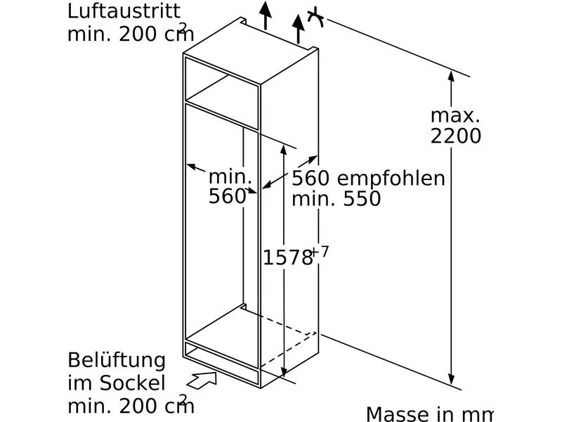 Siemens Einbau-Kühl-Gefrierkombination KI77SADE0Y Links/Wechselbar