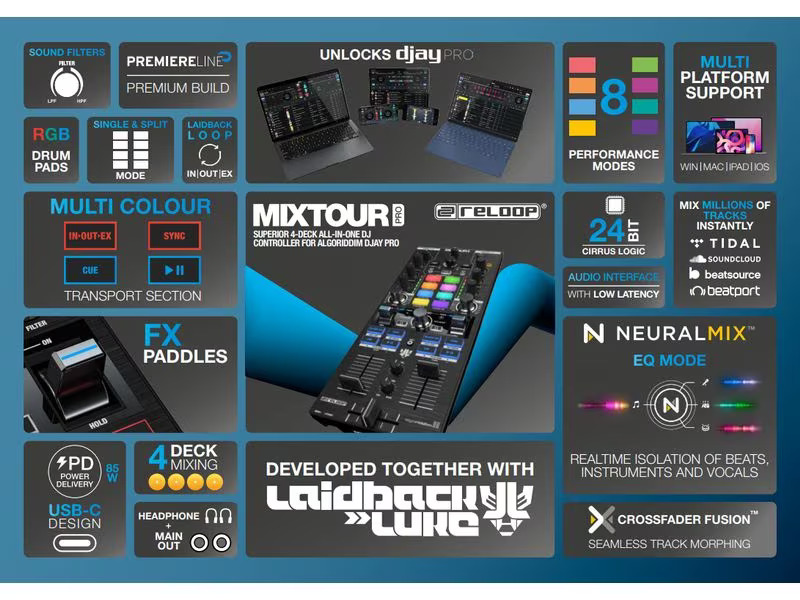 Reloop DJ-Controller Mixtour Pro