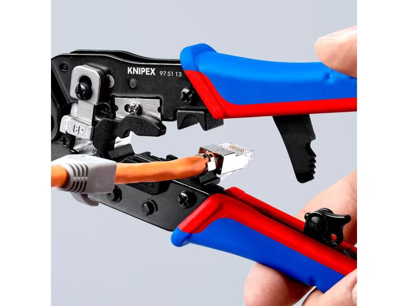 Knipex Crimpzange für RJ45-Westernstecker 190 mm