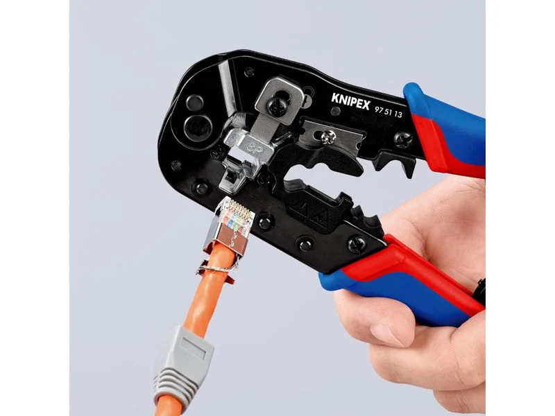Knipex Crimpzange für RJ45-Westernstecker 190 mm