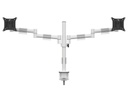 Multibrackets Tischhalterung Officeline Dual bis 8 kg – Weiss