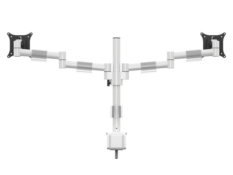Multibrackets Tischhalterung Officeline Dual bis 8 kg – Weiss