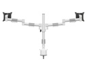 Multibrackets Tischhalterung Officeline Dual bis 8 kg – Weiss