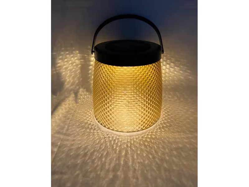 Dameco Laterne LED Solar, 15.2 cm, Orange