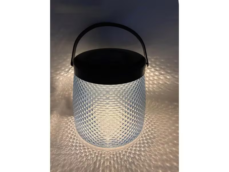Dameco Laterne LED Solar, 15.2 cm, Blau