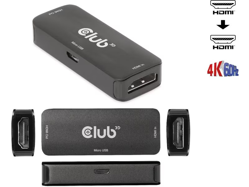Club 3D Active HDMI 4K60Hz Repeater B/B CAC-1307  -