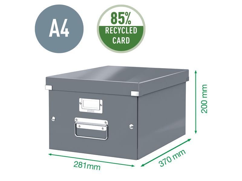 Leitz Archivschachtel WOW A4, metallic Rot