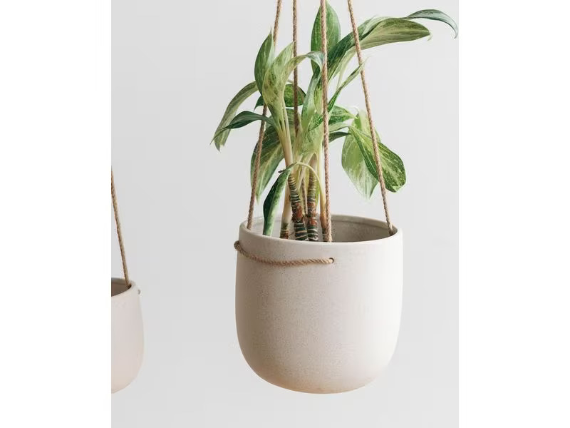 Esmée Blumentopf zum Hängen 18 cm, Beige