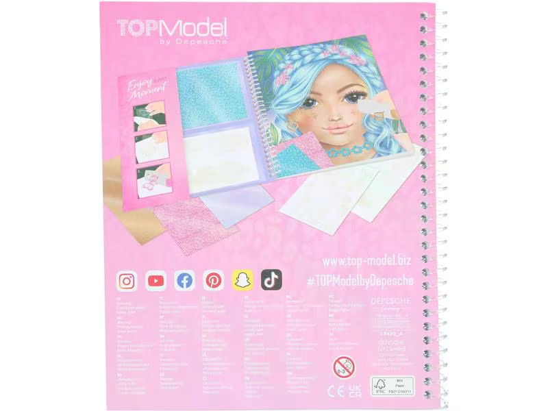 Depesche Malbuch Top Model Stick and Shine