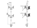 Multibrackets Tischhalterung Officeline Quad bis 8 kg – Weiss