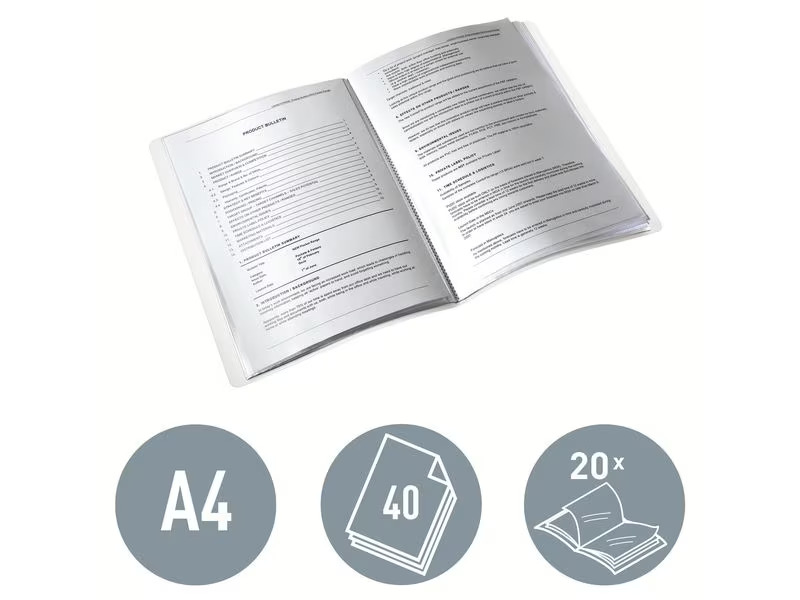 Leitz Sichtbuch WOW A4, Rot