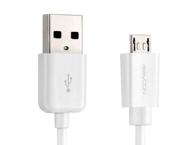 deleyCON USB 2.0-Kabel USB A - Micro-USB B 1.5 m