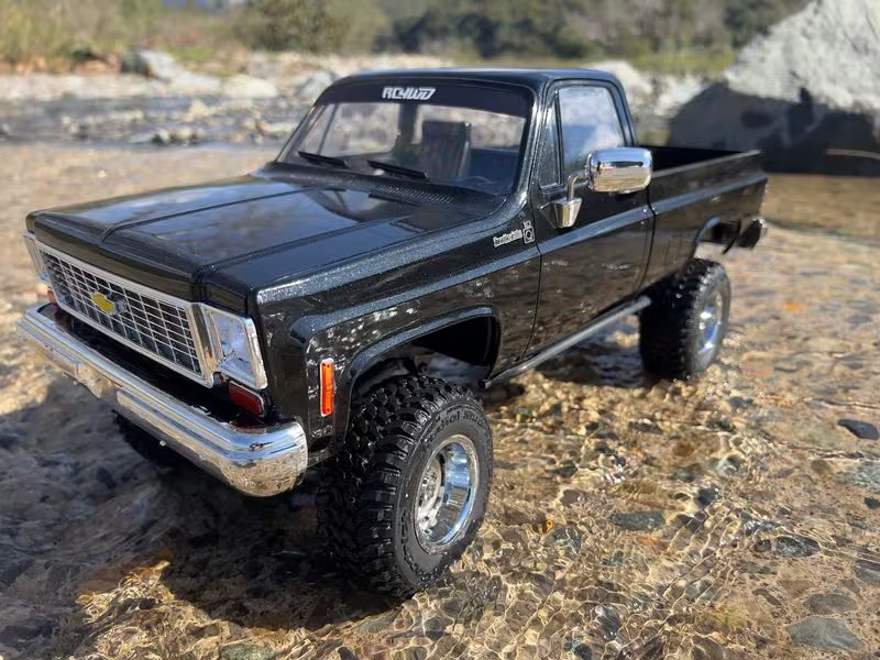RC4WD Scale Crawler Trail Finder 2 LWB Chevy K10 Schwarz RTR, 1:10
