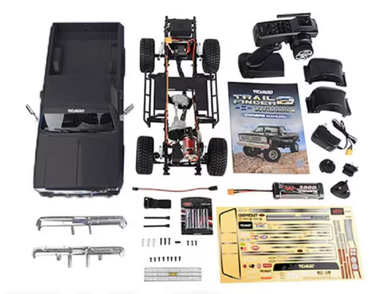 RC4WD Scale Crawler Trail Finder 2 LWB Chevy K10 Schwarz RTR, 1:10