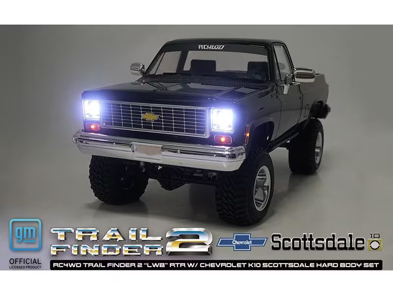 RC4WD Scale Crawler Trail Finder 2 LWB Chevy K10 Schwarz RTR, 1:10