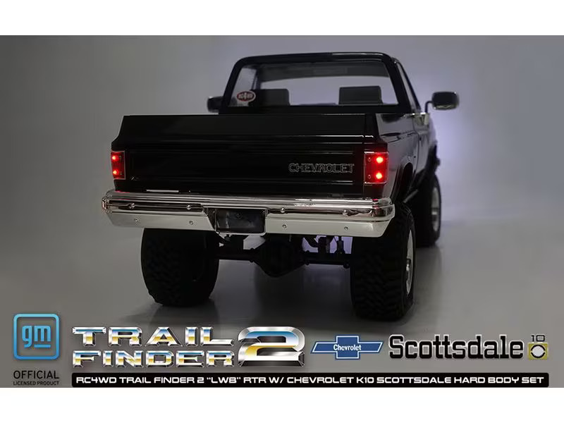 RC4WD Scale Crawler Trail Finder 2 LWB Chevy K10 Schwarz RTR, 1:10