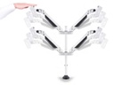 Multibrackets Tischhalterung Quad bis 10 kg – Weiss