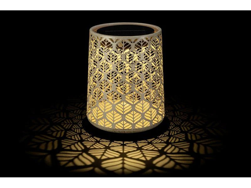 STT Windlicht Solar Antic Mini M Grafic Hellbeige
