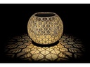 STT Windlicht Solar Antic Globe Grafic Ø 22 cm, Hellbeige