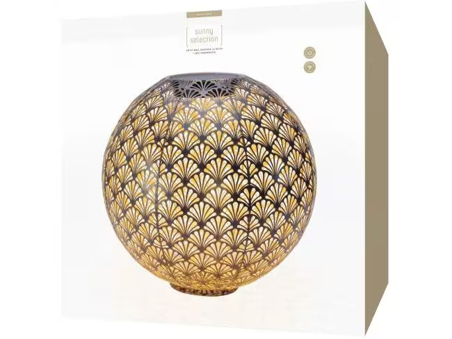STT Windlicht Solar Antic Ball Santana Ø 40 cm, Anthrazit
