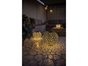 STT Windlicht Solar Antic Ball Monstera Ø 40 cm, Dunkelgrün