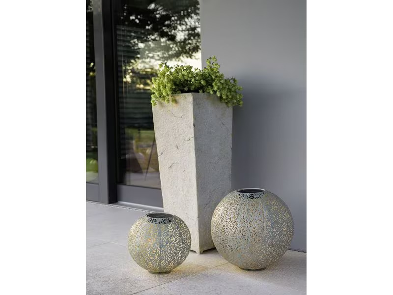 STT Windlicht Solar Antic Ball Mistral Ø 40 cm, Mint