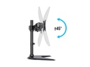 Multibrackets Tischständer Basic Dual bis 10 kg – Schwarz