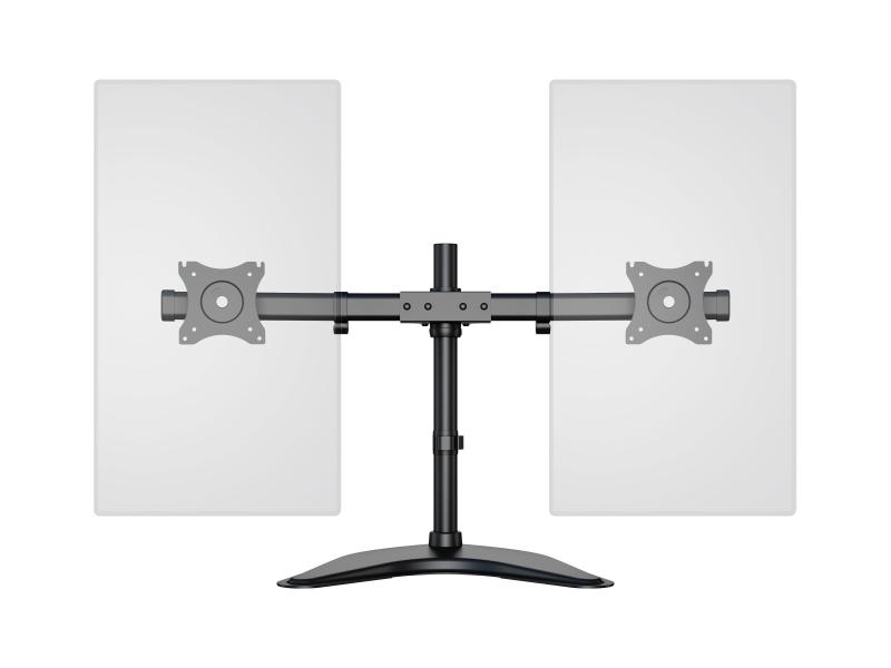 Multibrackets Tischständer Basic Dual bis 10 kg – Schwarz