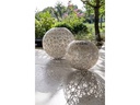STT Windlicht Solar Antic Ball Baccara Ø 30 cm, White