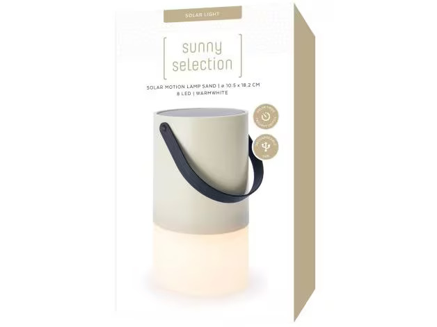 STT Laterne Solar Motion Lamp Sand