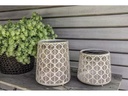 STT Windlicht Solar Antic Mini S Grafic Hellbeige