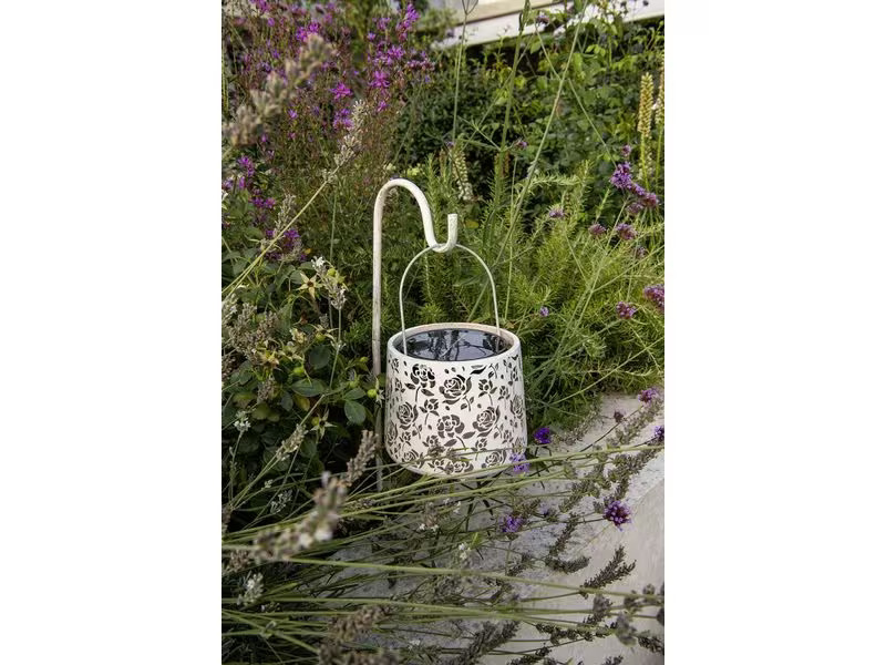 STT Windlicht Solar Antic Mini S Baccara White