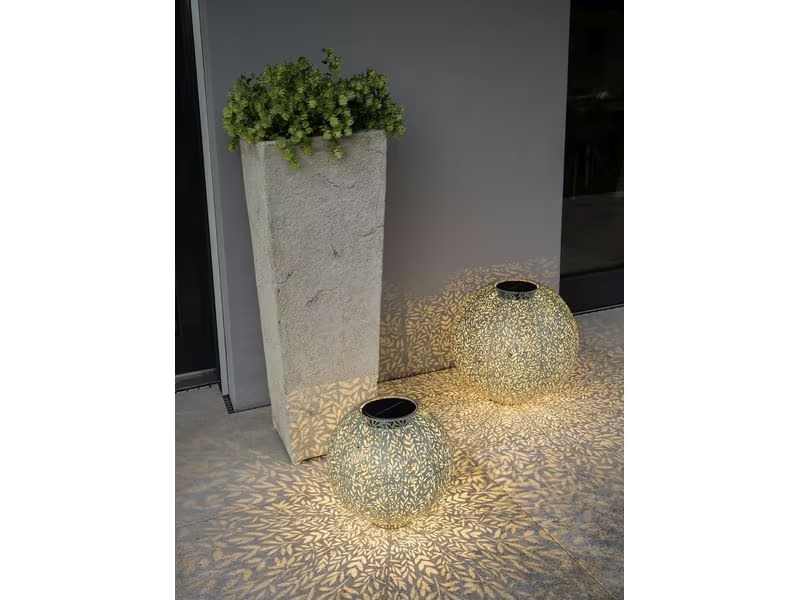 STT Windlicht Solar Antic Ball Mistral Ø 30 cm, Mint