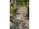 STT Windlicht Solar Antic Ball Grafic Ø 40 cm, Hellbeige
