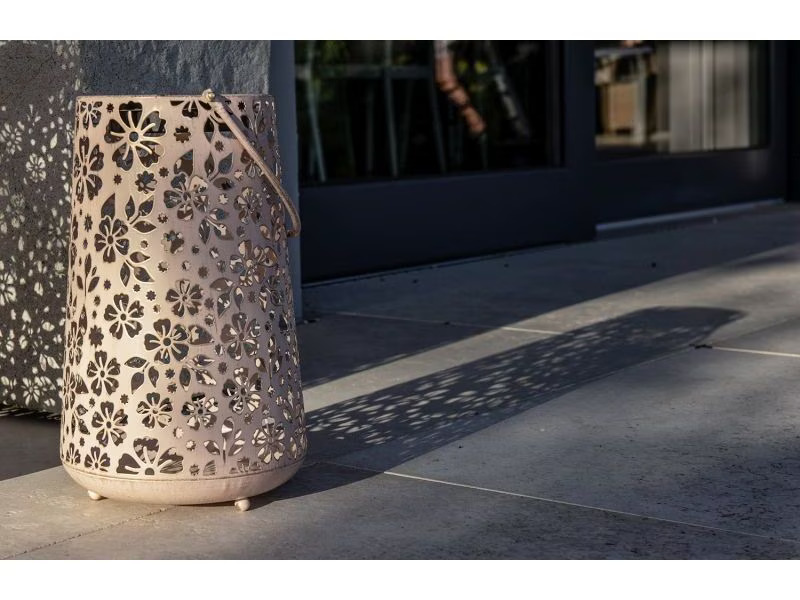 STT Laterne Solar Antic Carrera, 32.5 cm, Hellrosa