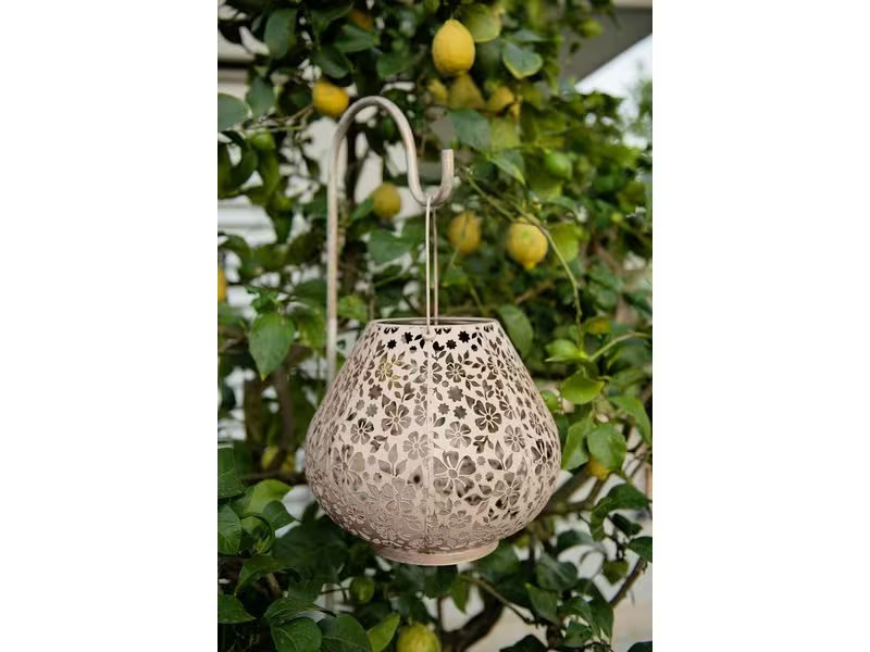 STT Laterne Solar Antic Carrera, 24 cm, Hellrosa