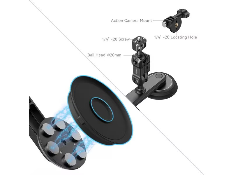 Smallrig Saugnapfhalterung Dual Magnetic