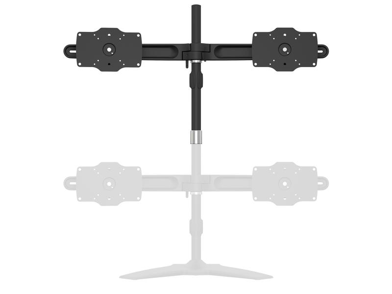 Multibrackets Tischständer EX Kit Dual bis 48 kg – Schwarz
