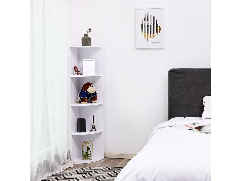 VASAGLE Regal 30 cm x 129.5 cm, Weiss
