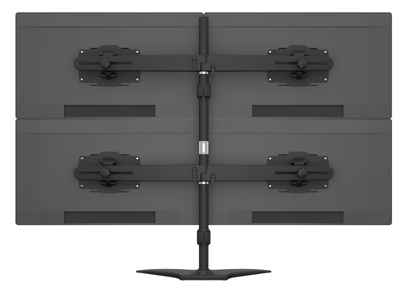 Multibrackets Tischständer EX Kit Dual bis 48 kg – Schwarz